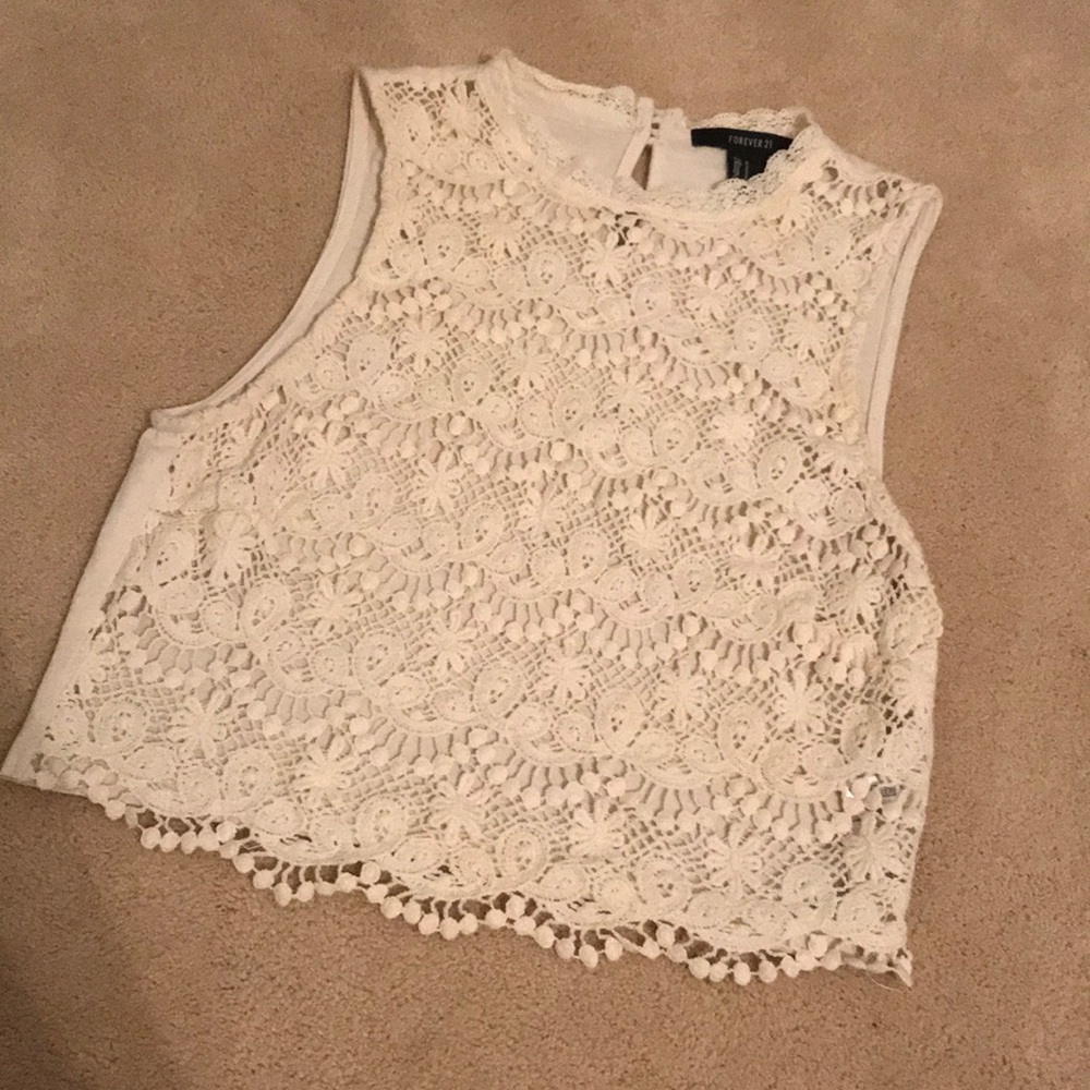Lace crop top